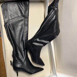 Nine West Black Heeled Boots